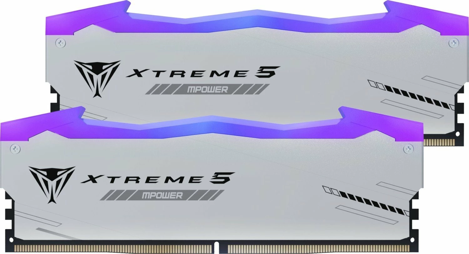 RAM Memorje Patriot Viper Xtreme 5 RGB MPower PVXR532G64C32KM, DDR5 32GB (2x16GB) 6400MHz CL32 UDIMM, bardhë