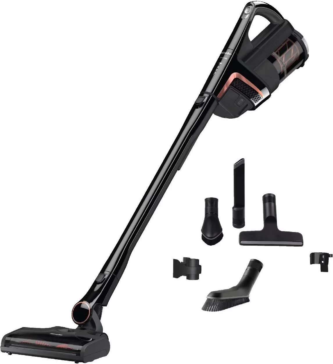 Fshesë elektrike me shkop pa kabllo Miele Triflex HX2 125 Gala Edition 3-në-1, deri 60 min, 2 bateri, Obsidian Black 8