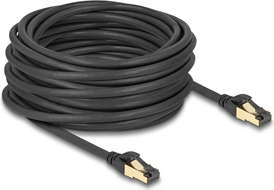 Kabllo rrjeti DeLOCK Cat7 RJ45 mashkull-mashkull, 15 m, S/FTP, e zezë