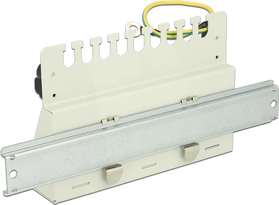Patch panel DeLOCK 43335, 12x Keystone, metal, 221 x 112.5 x 44.5 mm, gri