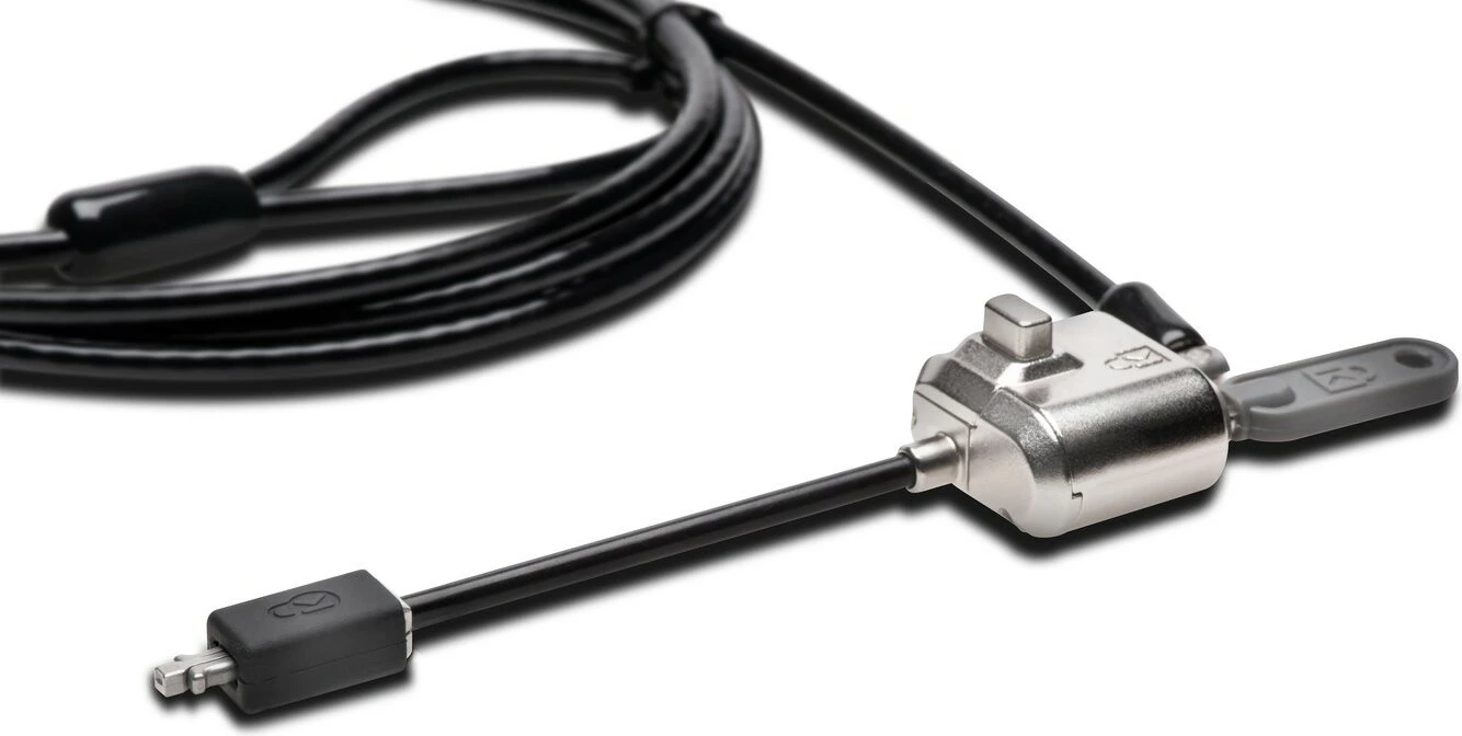 Kensington MiniSaver Lock, 1.8 m, çelës, çelik karboni, e zezë