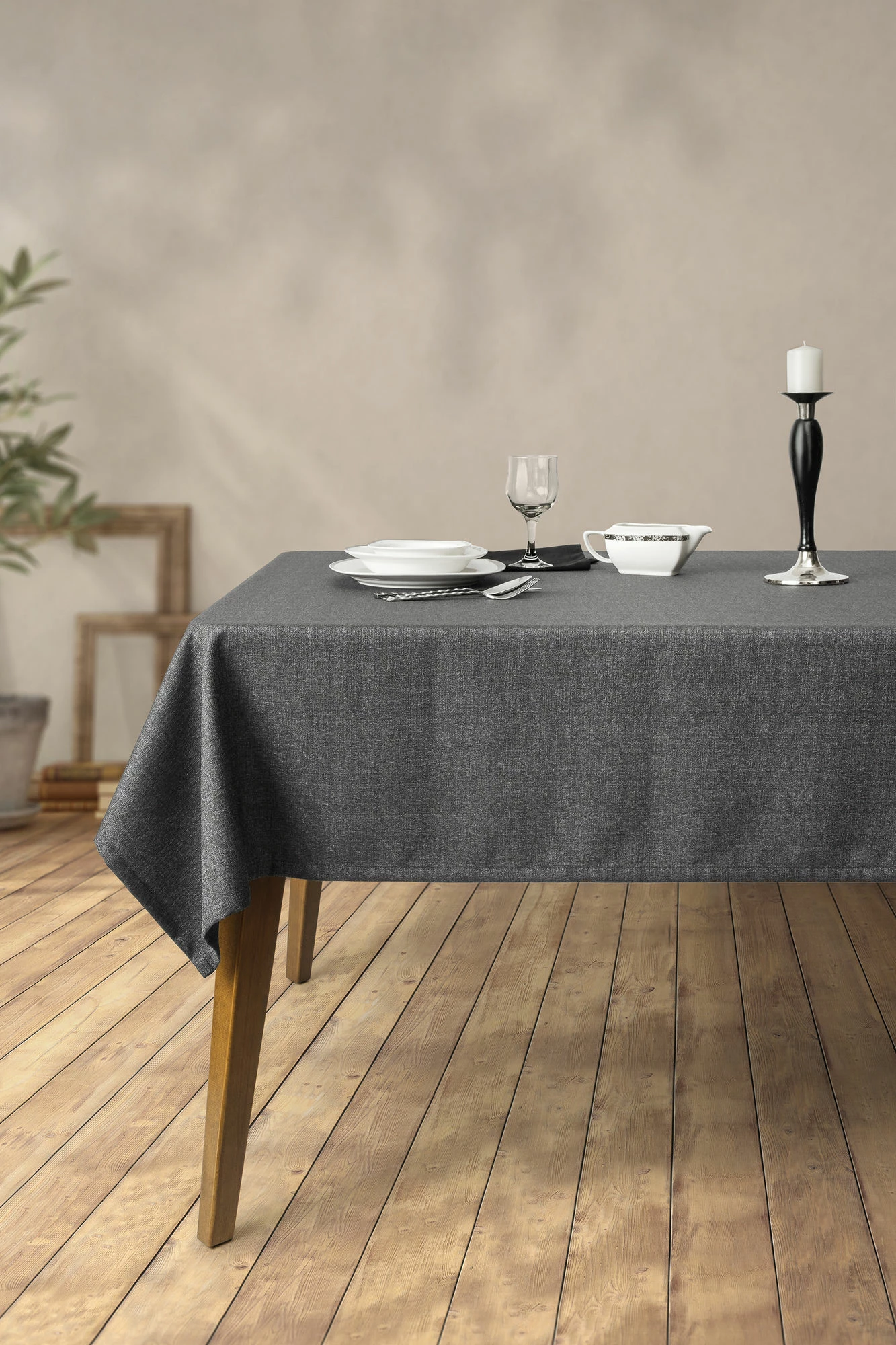 Mbulesë tavoline Hermia Concept, anthracite, 150x220cm