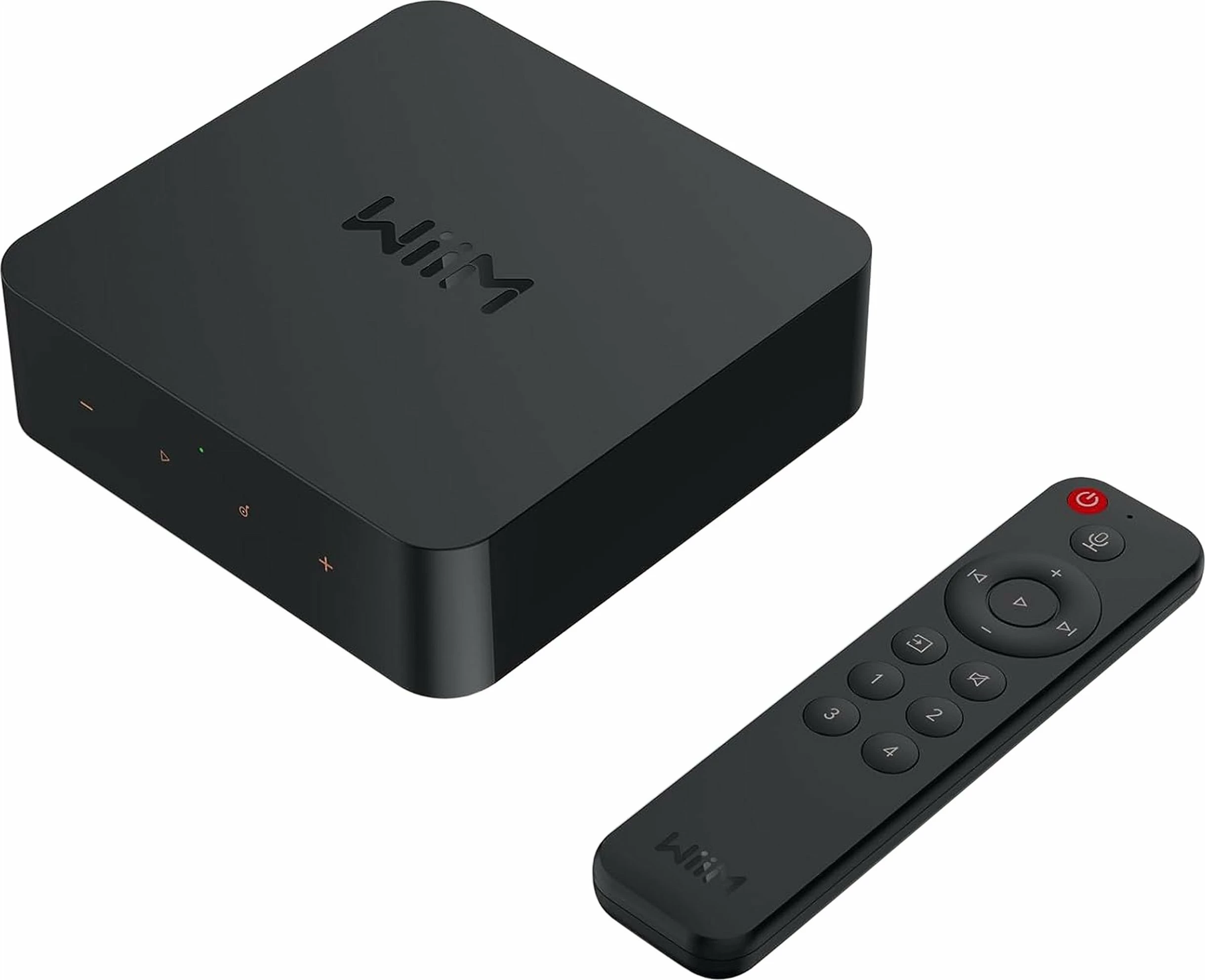 Streamer audio WiiM Pro Plus Roon Ready Hi-Res, Wi‑Fi/Bluetooth/Ethernet, i zi, me telekomandë