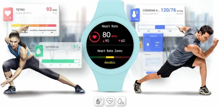 Smartwatch për femra Gravity, blu