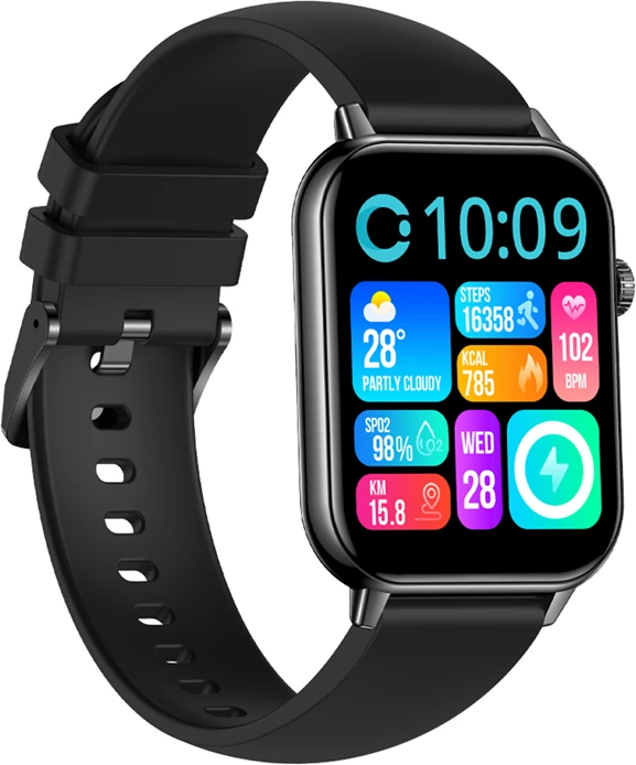 Smartwatch Colmi C28 1.93" AMOLED, thirrje Bluetooth, 230mAh, e zezë