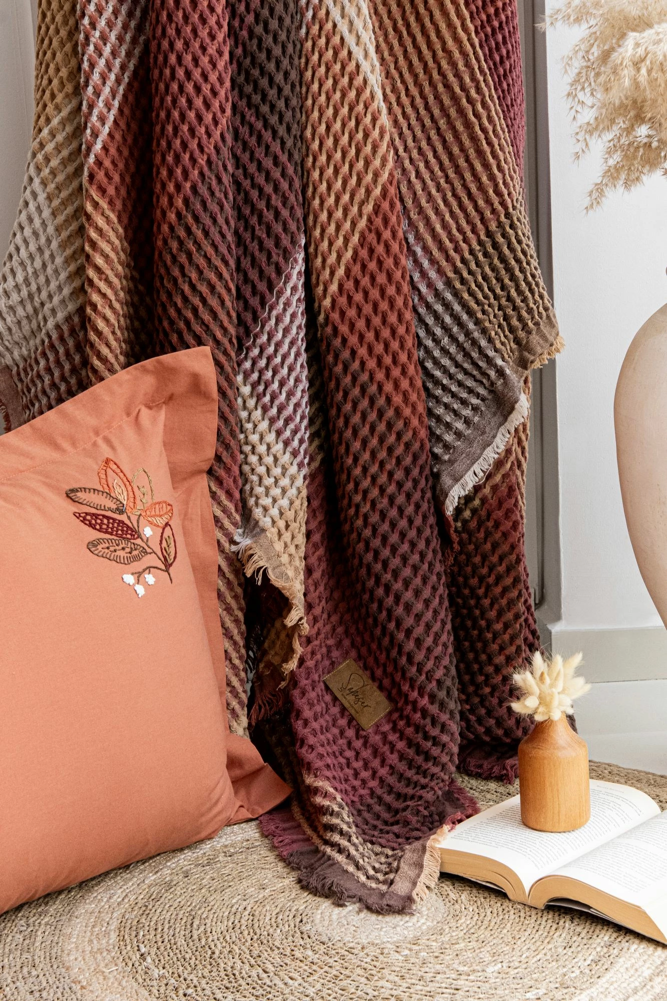 Set piké dopio Floransa, ngjyrë tullë e kuqe