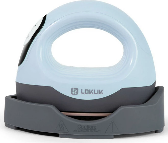 Hekur mini termo-transfer LOKLiK ImPress Mini 3, 550W, 200°C, LCD, kaltër pastel