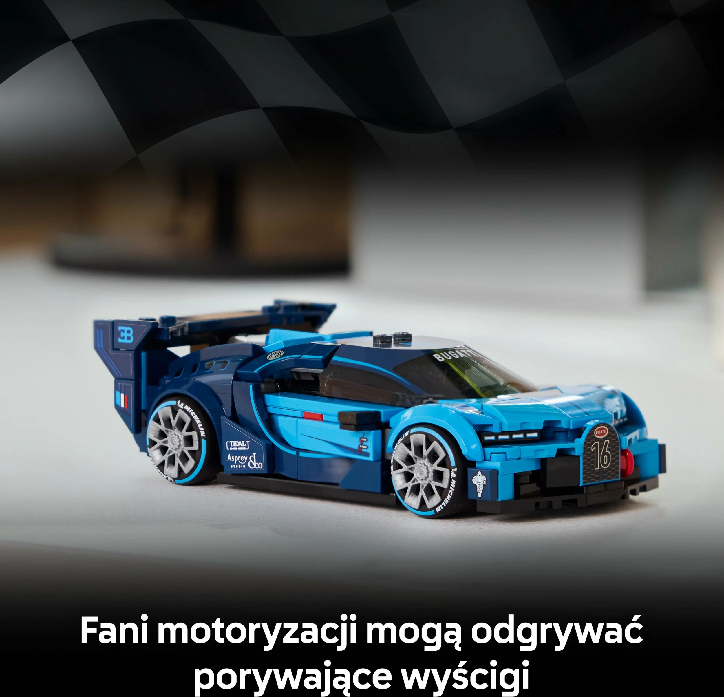 Set LEGO Speed Champions Hypercar Bugatti Vision GT 77253, 284 copë, blu