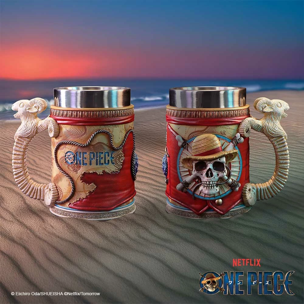 Mug NEMESIS NOW One Piece Luffy, resin me insert inox, në kuti, e kuqe