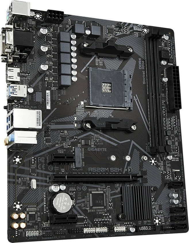 Pllakë amë Gigabyte A520M S2H, Socket AM4, DDR4, PCIe 3.0, HDMI