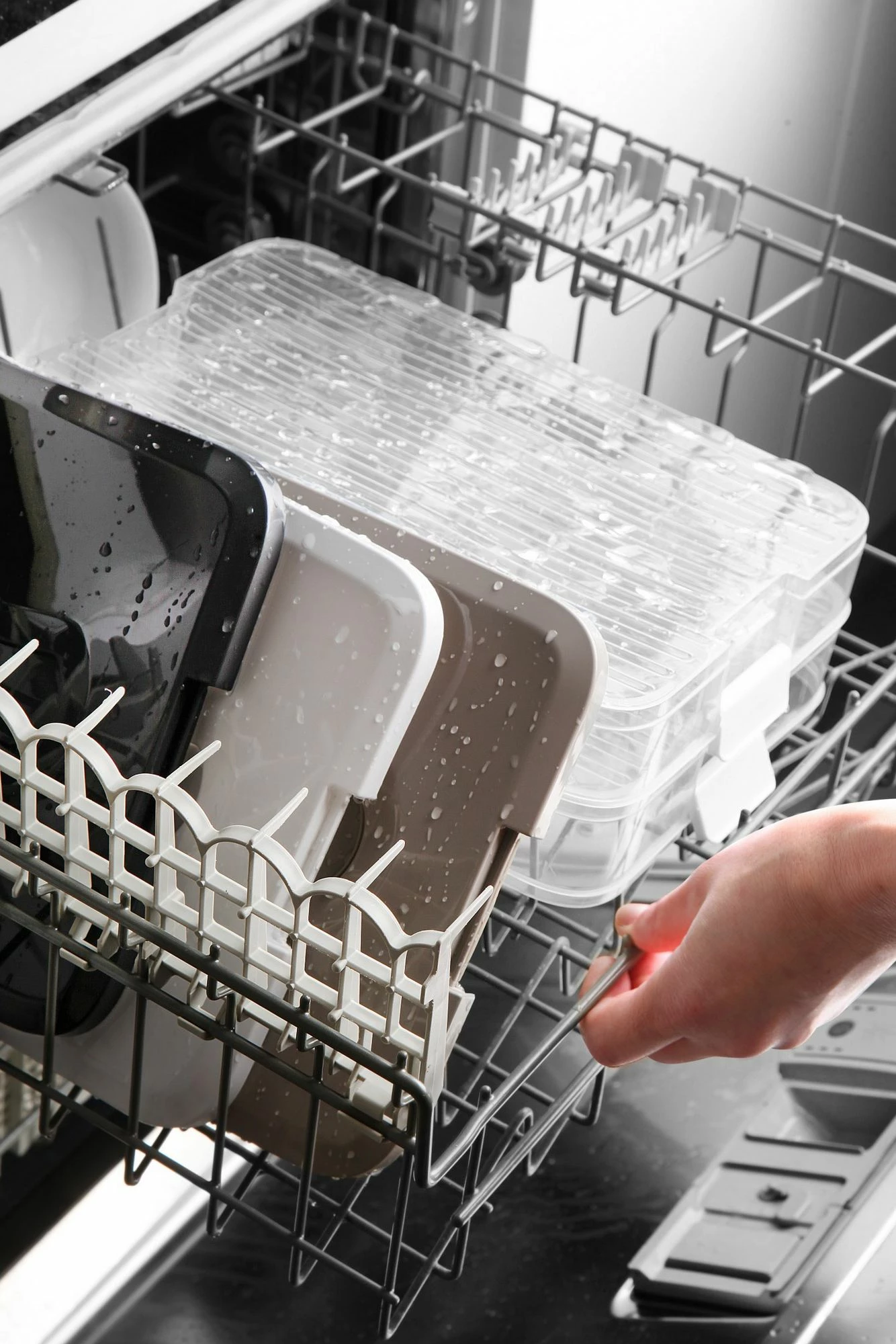 Set kuti plastike për organizim (3 copë), Hermia Concept, SNYPKN3-3, e bardhë