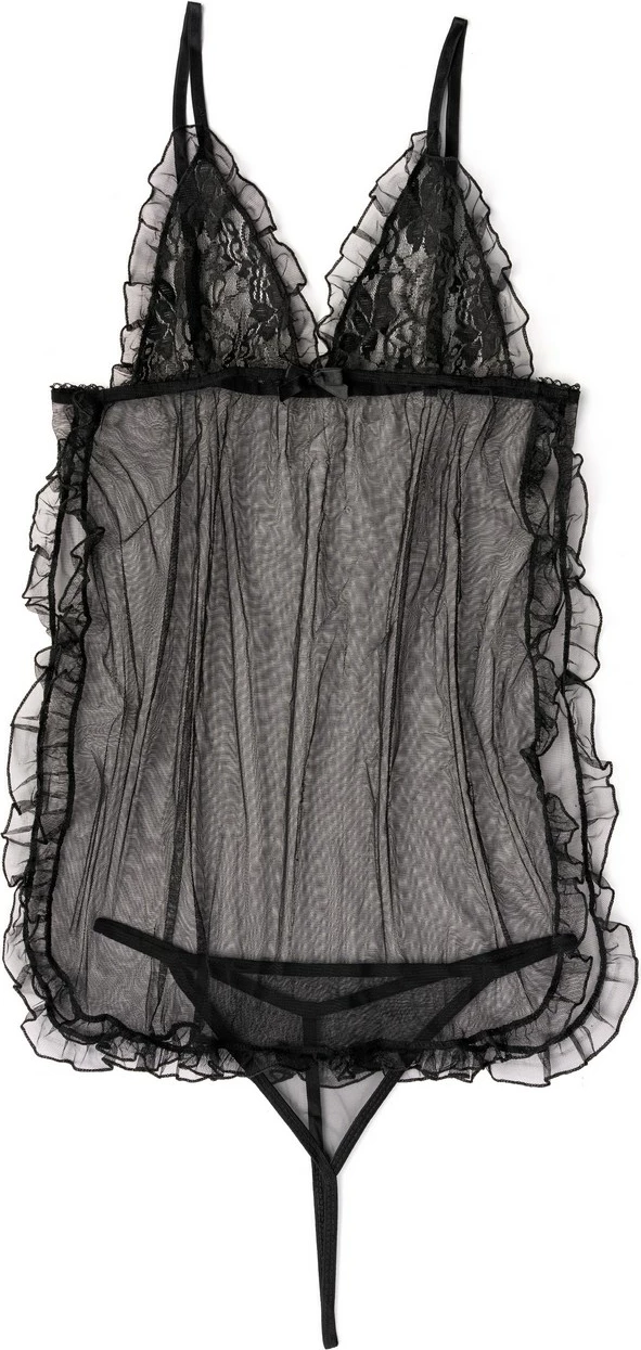 Babydoll i zi Jumeon, 012-000125, L/XL (2 copë)