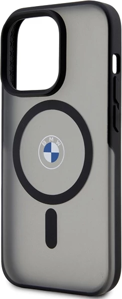 Mbështjellës BMW Signature MagSafe për iPhone 15 Pro, i zi