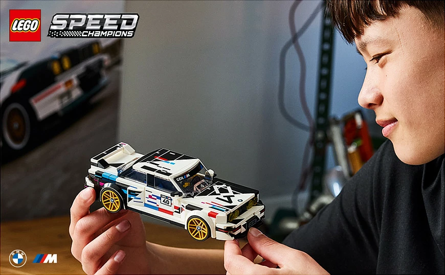 Set LEGO Speed Champions BMW M3 (E30) 77263, 358 copë, 9+, bardhë