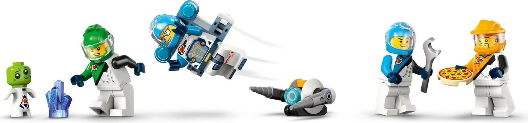Set LEGO CITY Modular Galactic Spaceship 60446 me 4 minifigura