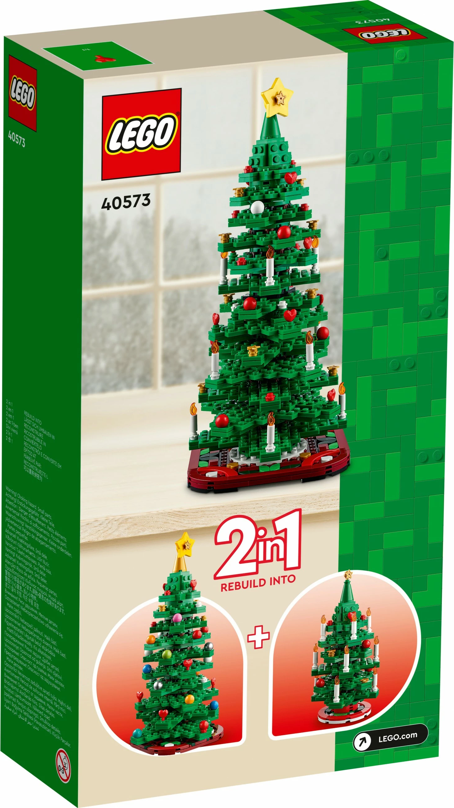 Set ndërtimi LEGO 40573 pemë Krishtlindje, shumëngjyrëshe