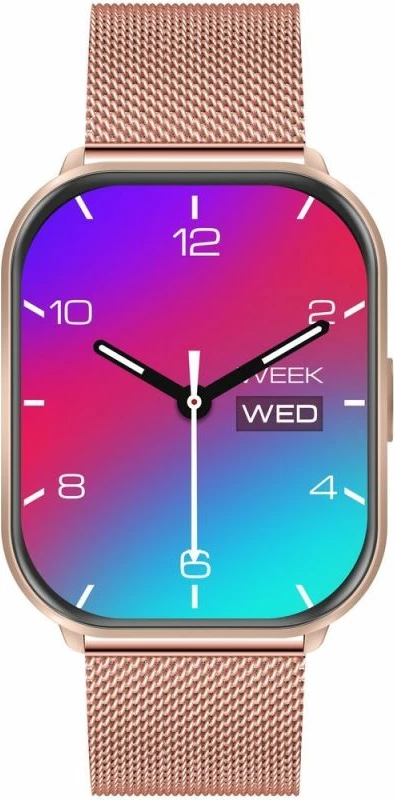 Smartwatch Gravity GT43-4, rozë, set me rrip dhe byzylyk