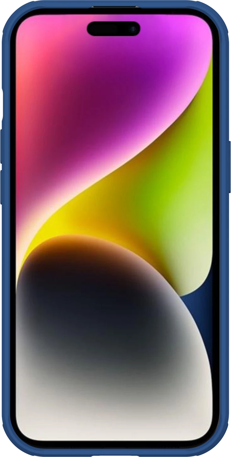 Mbështjellës Nillkin CamShield Pro Magnetic për iPhone 15 Plus, me kapak kamere, Kaltër