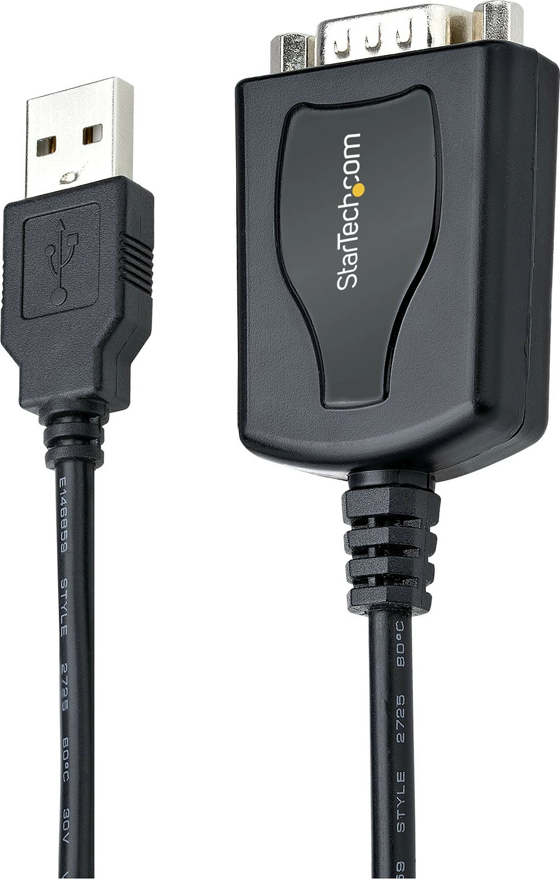 Kabllo adapter USB në Serial StarTech 1P3FPC-USB-SERIAL, DB9 RS232, 0.9 m, e zezë