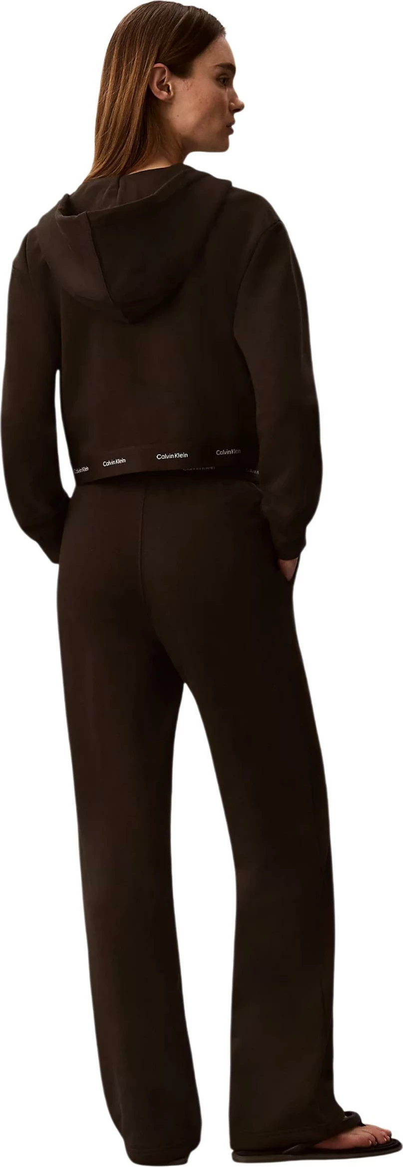 Pantallona sportive për femra Calvin Klein Jeans LV047G253G, kafe [Madhësia: S]