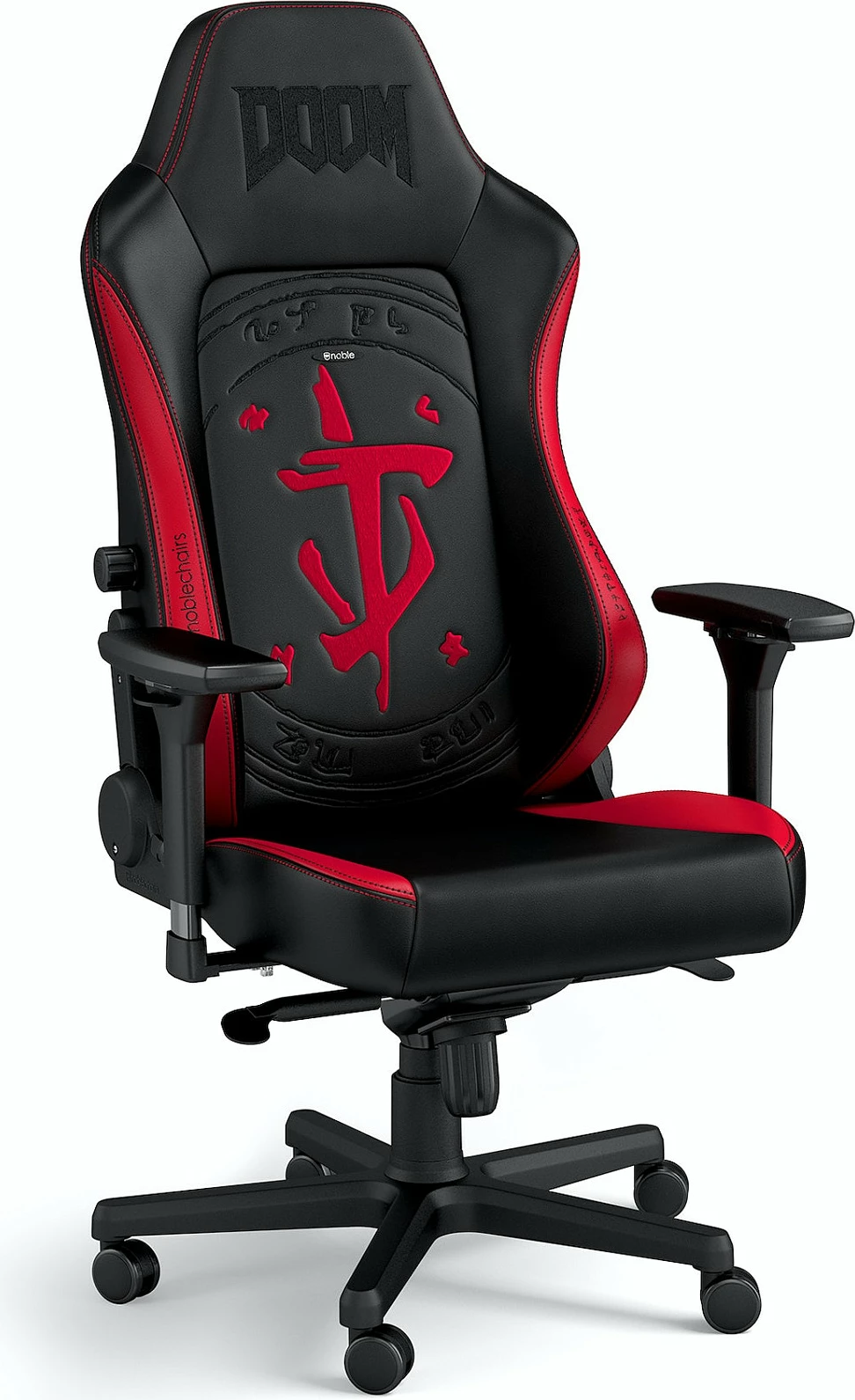 Karrige gaming Noblechairs HERO, DOOM Edition, e zezë/kuqe