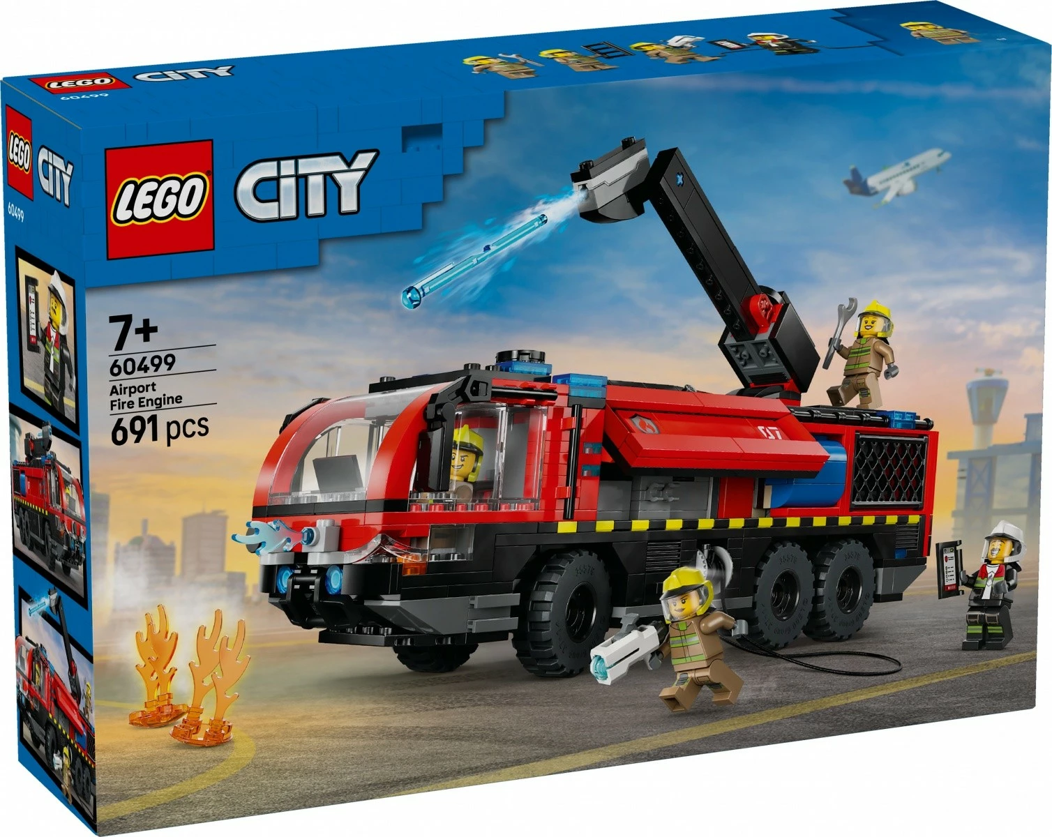 Set ndërtimi LEGO City 60499 kamion zjarrfikës aeroporti 691 pjesë 7+