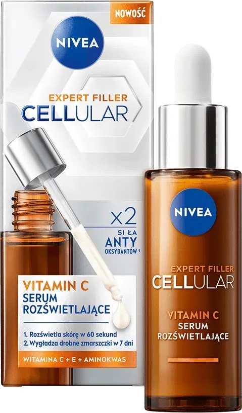 Serum fytyre Nivea Cellular Expert Filler Vitamin C Brightening për femra 30ml