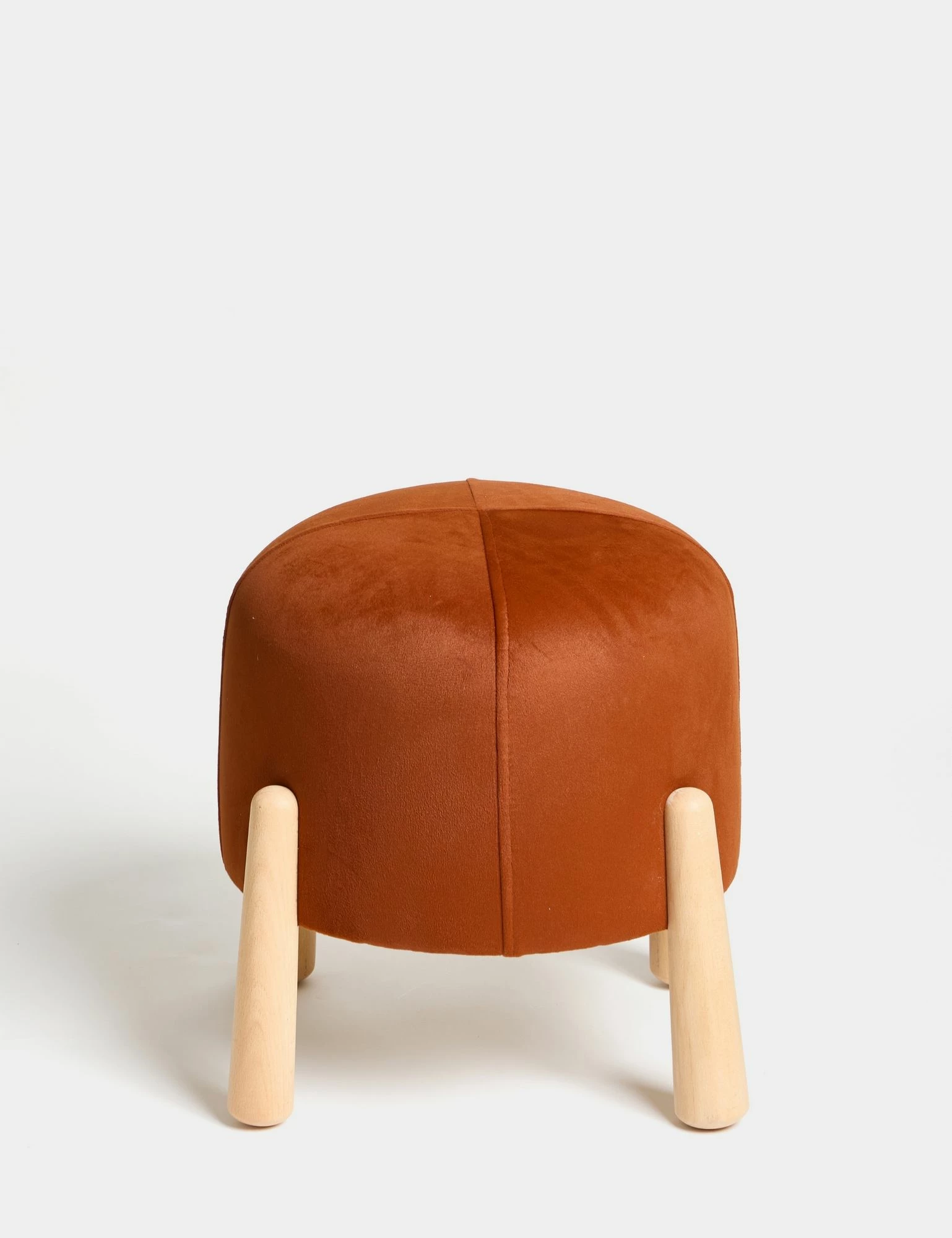 Tufet Floki, portokalli, këmbë druri, Atelier del Sofa