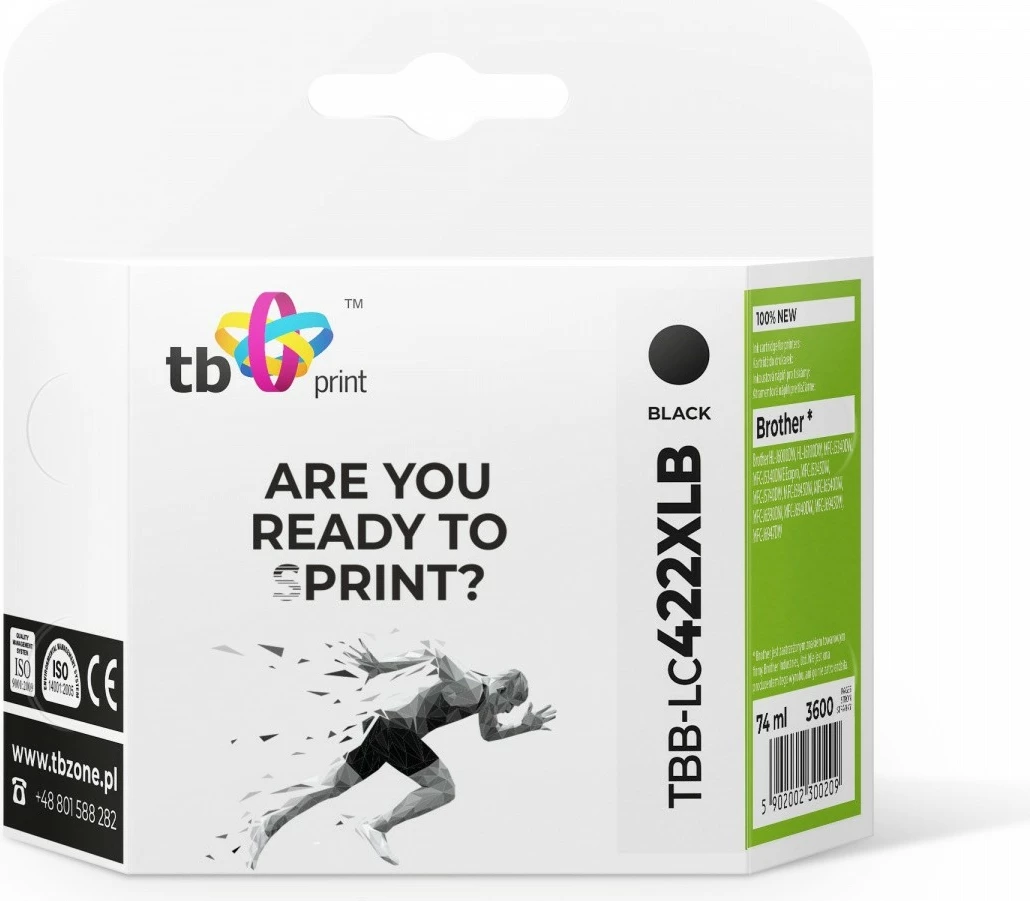 Toner TB Print TBB-LC422XLB për Brother, i zi, 74ml