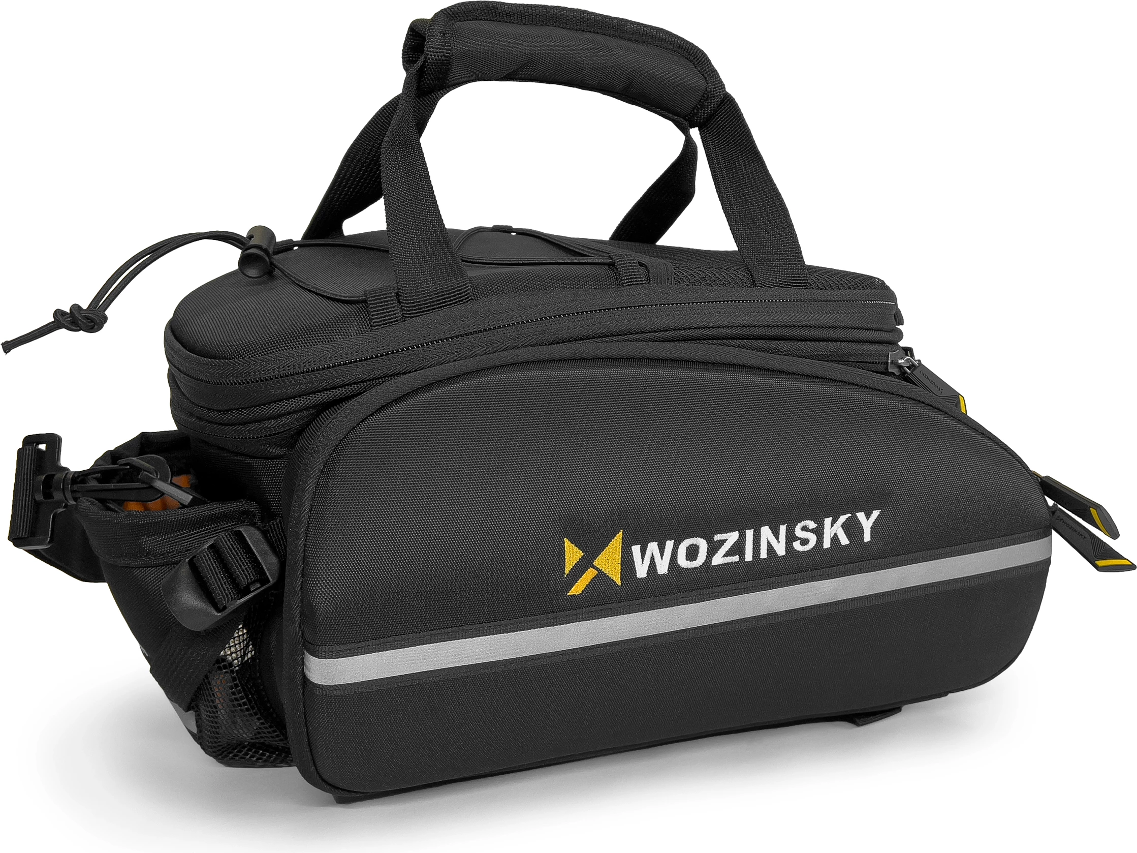 Çantë biçiklete Wozinsky WBB19BK, 35L, me mbulesë shiu, e zezë