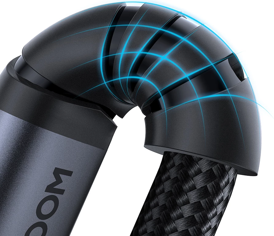 Kabllo audio 3.5 mm mini jack në Lightning, Joyroom SY-A06, 1.2 m, HiFi DAC, gërshetim najloni, e zezë