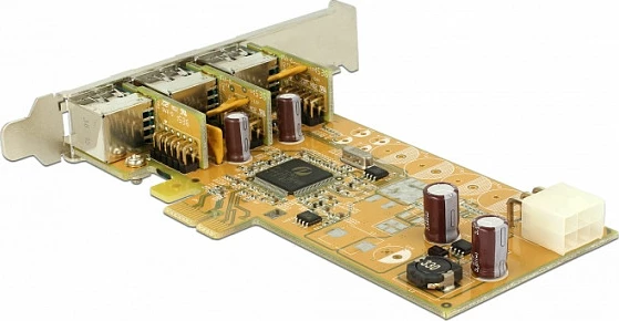 Kartë zgjerimi PCIe USB 2.0 DeLOCK 89656, 3 porta, powered