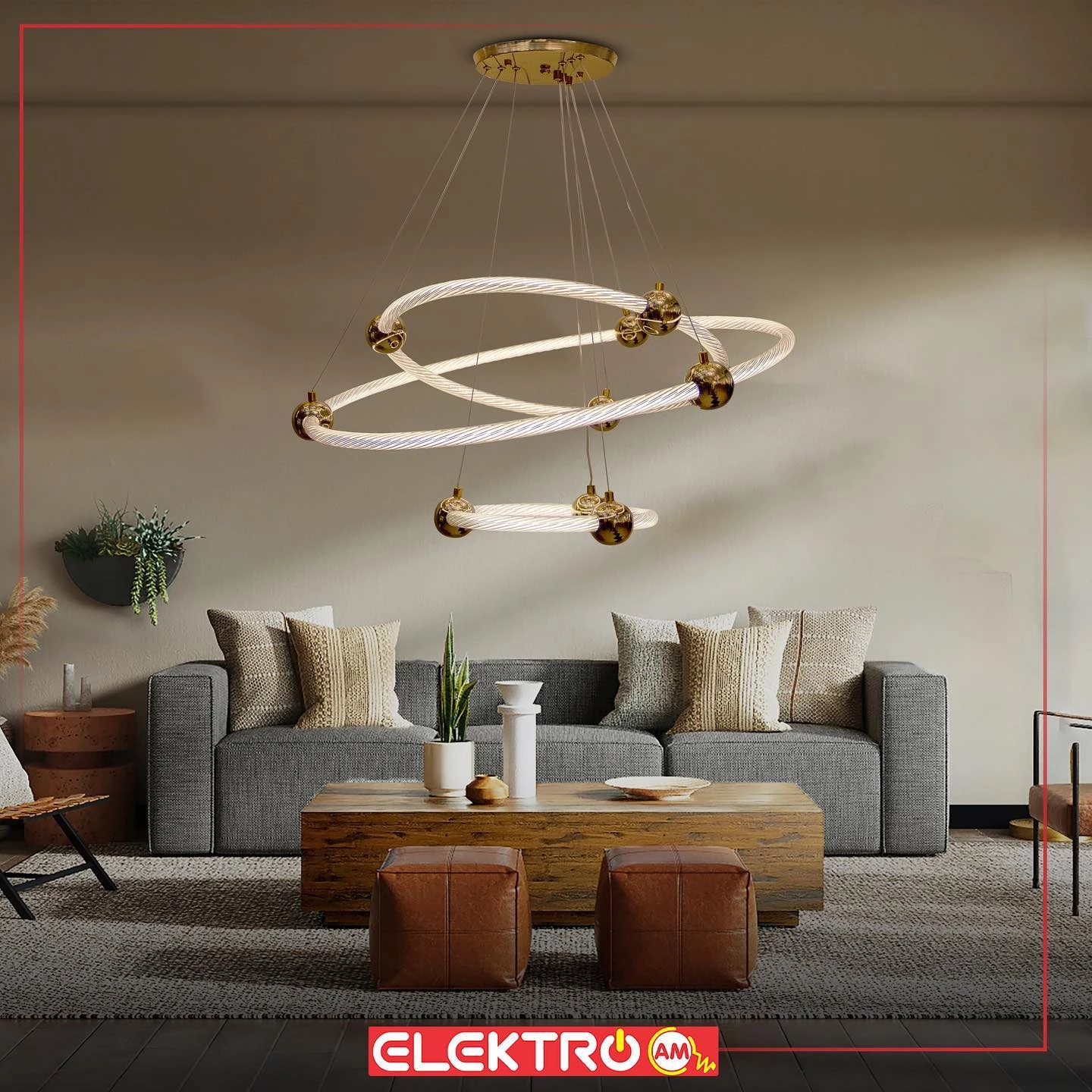 Abazhur LED i varur W27-3 GD