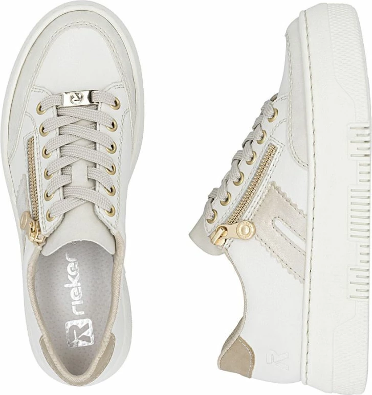 Atlete platforme për femra Rieker, bezhë