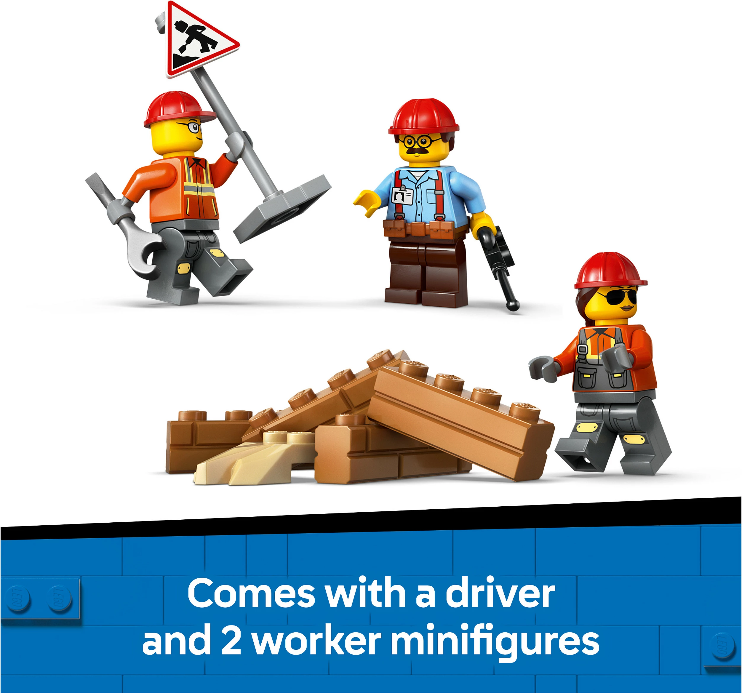 Set ndërtimi LEGO City Bulldozer i Verdhe 60466, 682 copë, 8+ vjeç, shumëngjyrësh