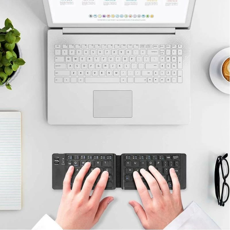 Tastierë palosëse wireless Techly 364156, Bluetooth 3.0, e zezë