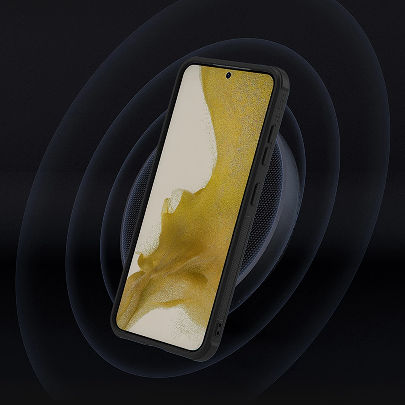 Mbështjellës Nillkin Textured S Case për Samsung Galaxy S23+, me kapak kamere, e zezë