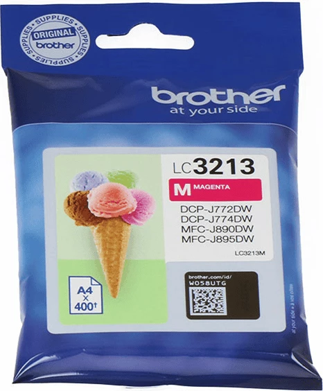 Kasetë boje, Brother, LC3213M, 400 faqe, XL, magenta