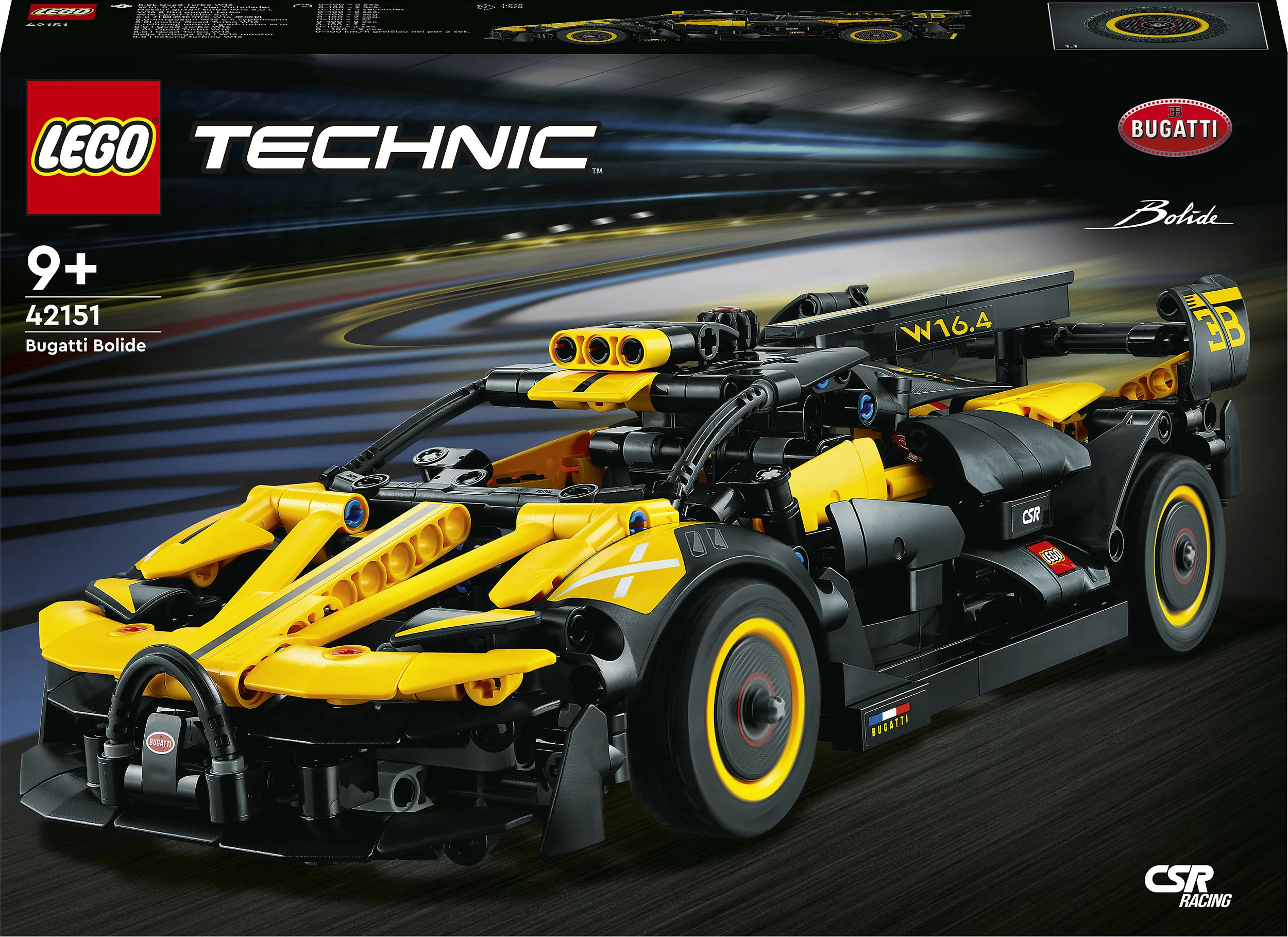 Set ndërtimi LEGO Technic Bugatti Bolide, 905 pjesë, plastikë, shumëngjyrësh