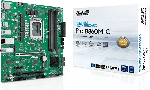 Pllakë amë ASUS PRO B860M-C-CSM, LGA 1851, DDR5 deri 256GB, mATX
