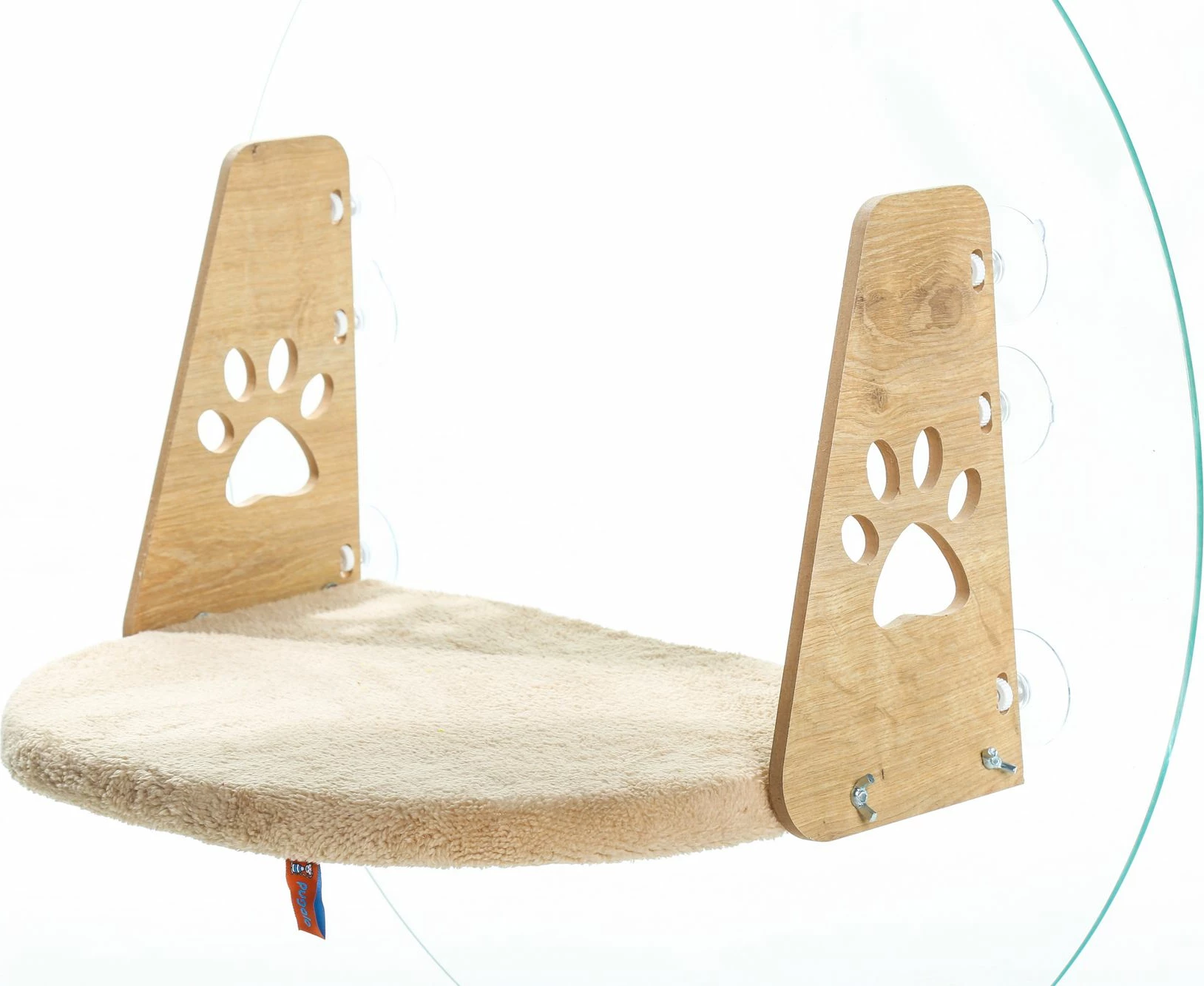 Shtrat për kafshë, Paws & Whiskers, krevat dritareje, ngjyrë krem