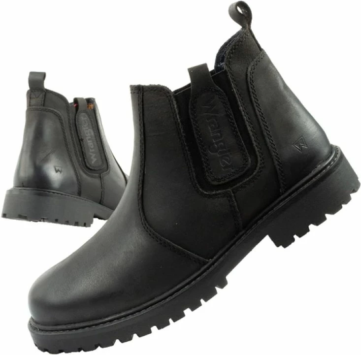 Çizme chelsea për meshkuj Wrangler, lëkure