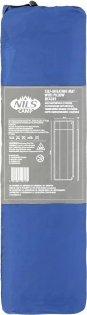 Dyshek vetë-fryrës me jastëk Nils Extreme NC4349, blu-gri