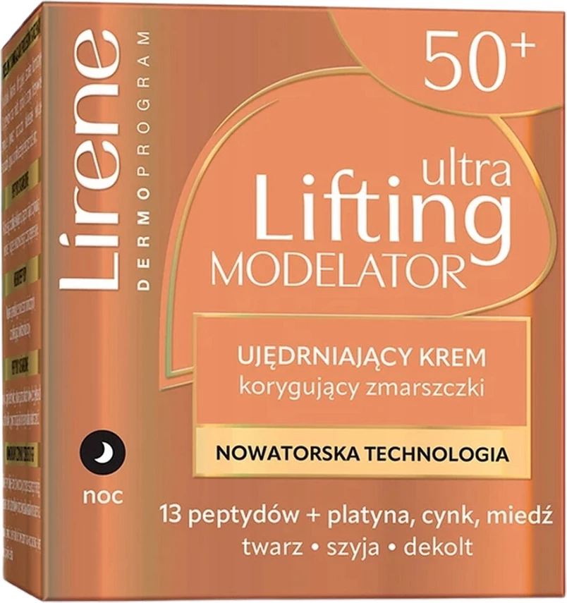 Krem nate kundër rrudhave për femra Lirene Ultra Lifting Modelator Firming Wrinkle Correcting, 50ml