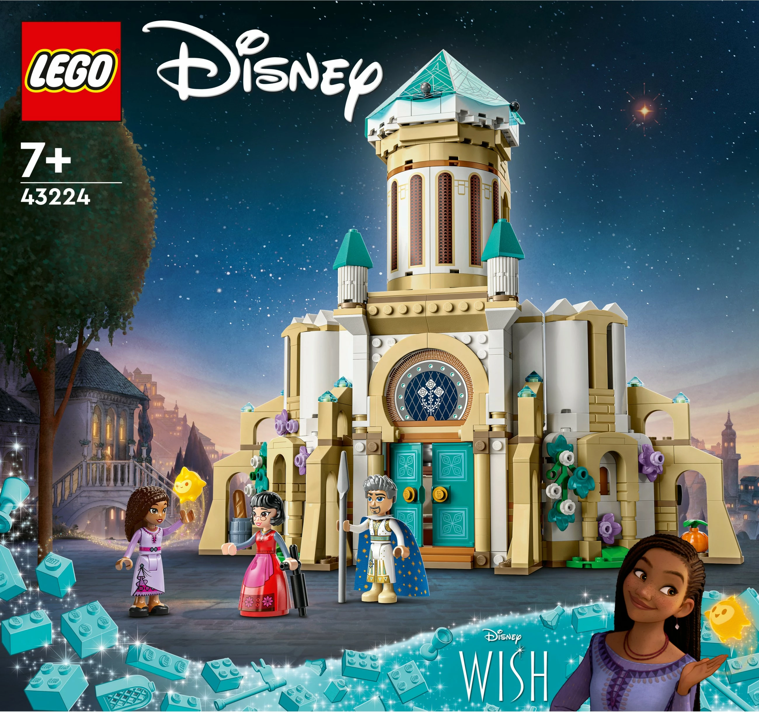 Set ndërtimi LEGO Disney King Magnifico's Castle 43224, 613 pjesë, shumëngjyrësh