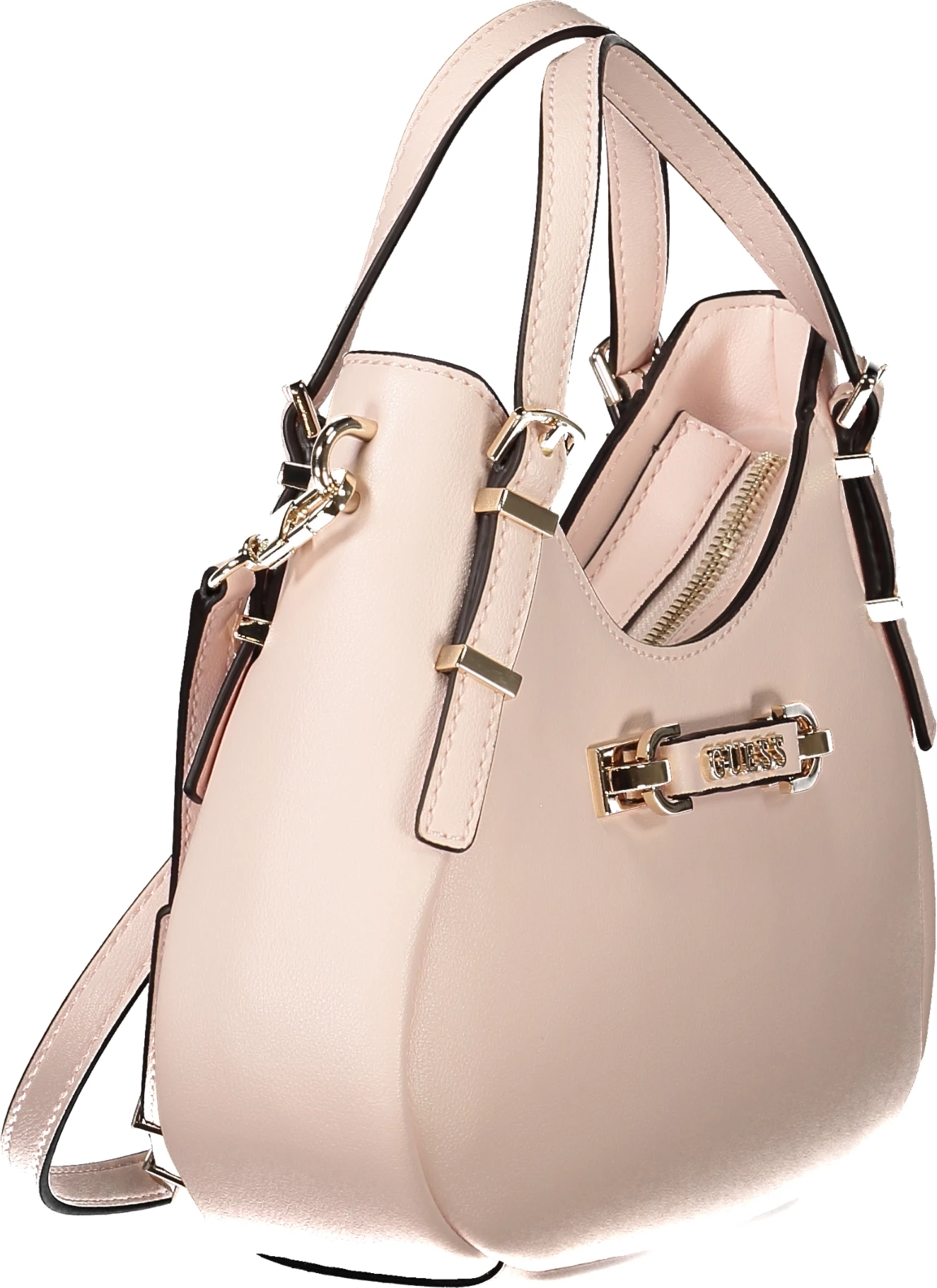 Çantë femrash GUESS JEANS LEFIA, rozë