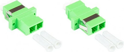 Adapter fibrë optike GoodConnections Alcasa LW-K200, LC/APC F/F, OS2 single-mode, i gjelbër