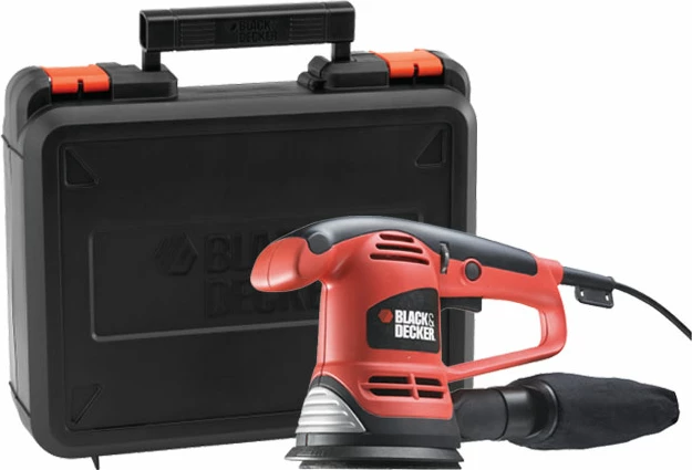 Lëmues ekscentrik Black&Decker KA191EK 480 W 125 mm kuqe/zezë