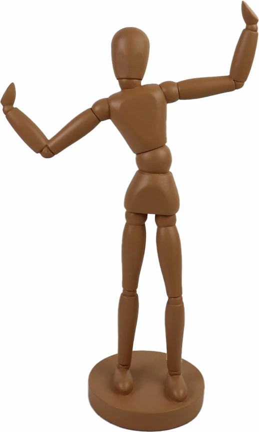 Dekor trup njeriu, ngjyrë kafe e çelët, 21x10.5x35cm