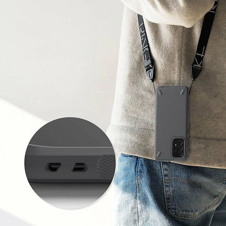 Mbështjellës Ringke Onyx për Samsung Galaxy A72, TPU, Gri